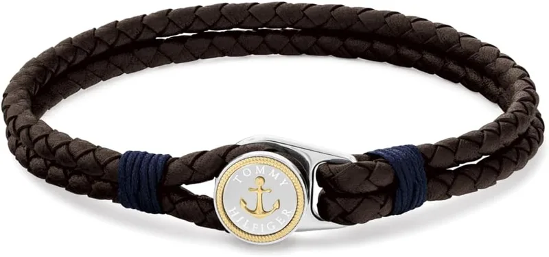Tommy Hilfiger ▫️ Jewelry - Pulseira de couro para homem