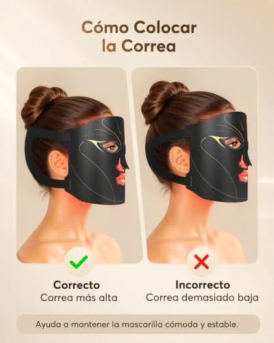 XSSNVV ▫️ Máscara facial LED com 4 modos, 224 LEDs, cuidados em casa - Tudo 5
