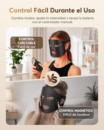 XSSNVV ▫️ Máscara facial LED com 4 modos, 224 LEDs, cuidados em casa - Tudo 7