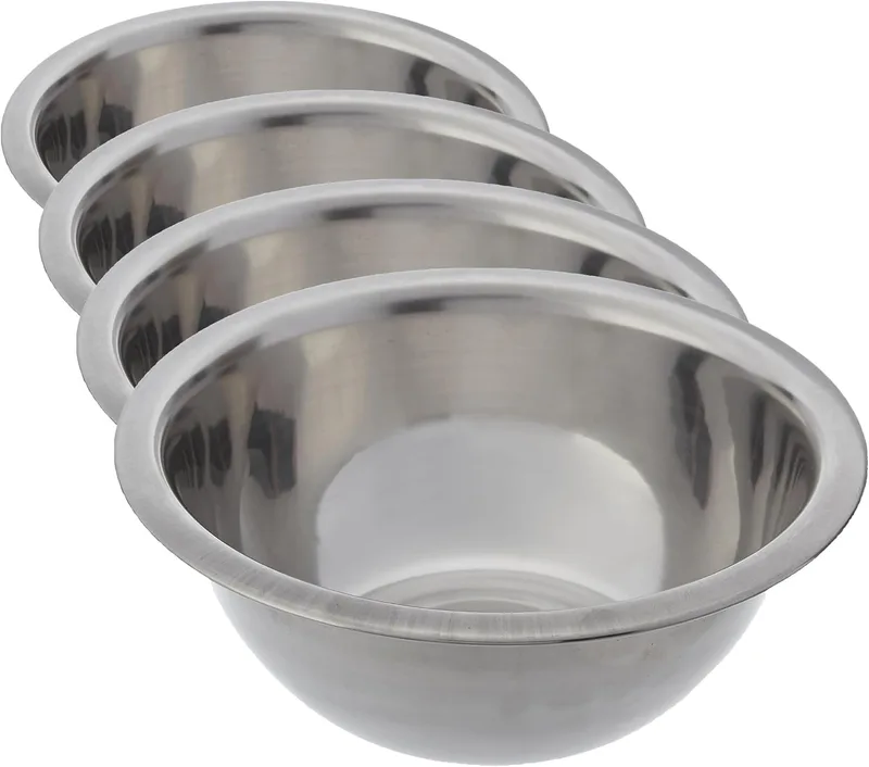 IBILI ▫️ Clásica - Taça de aço inoxidável, 16 centímetros (Embalagem de 4)