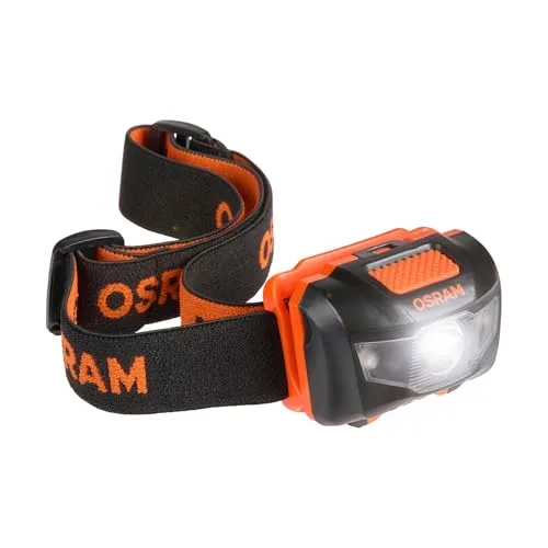 OSRAM ▫️ Lanterna de cabeça HEAD TORCH 87 ESSENTIAL, 87 lm, 4 modos, fita elástica para a cabeça 7