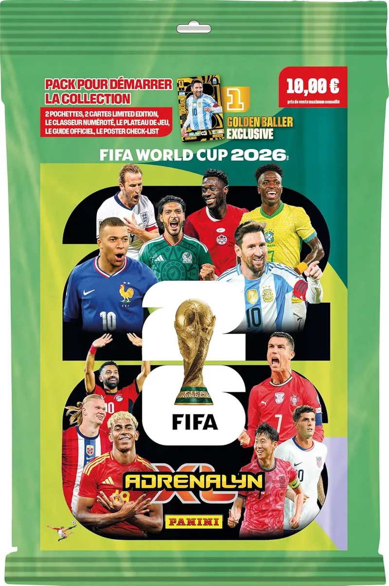 Panini ▫️ FIFA World Cup 2026 Megapack Adrenalyn XL - Inclui Álbum Oficial, Tabuleiro de Jogo, Pacotes, Cartas Especiais e Muito Mais - Pack para Começar, Colecionar e Jogar desde o Primeiro Dia