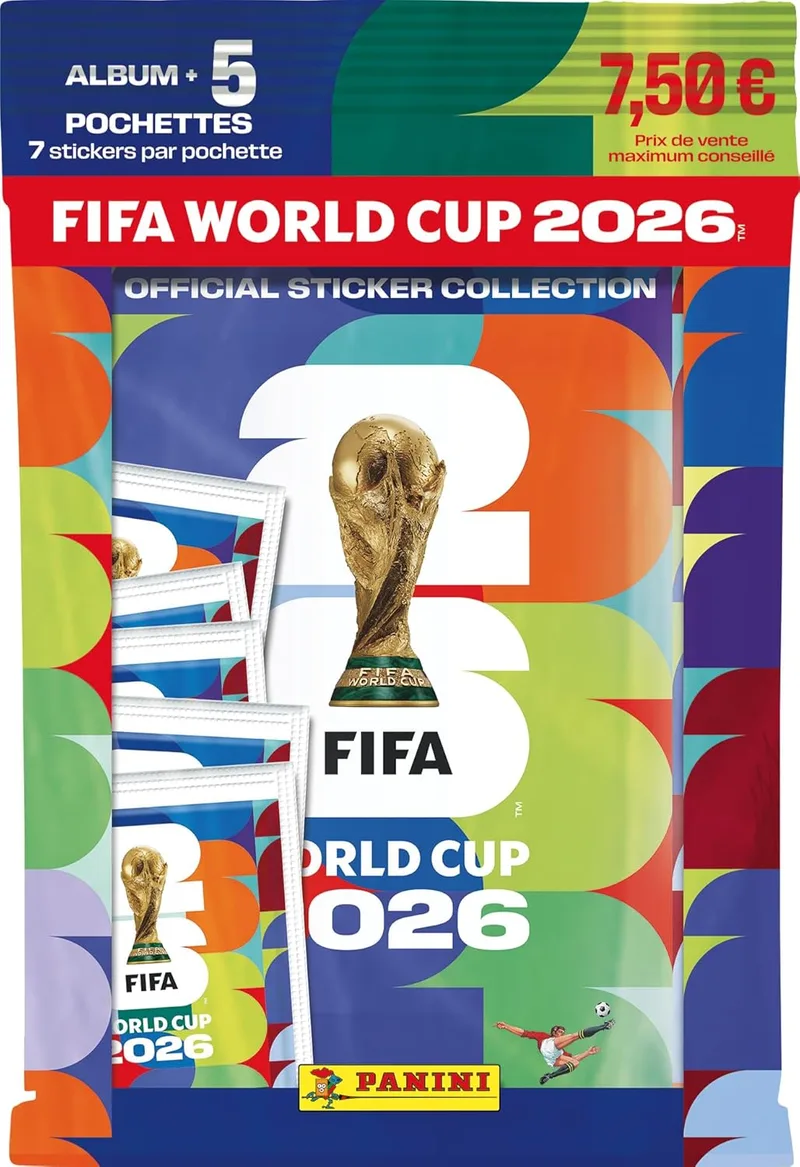 Panini ▫️ Pacote inicial da coleção de autocolantes do Campeonato do Mundo da FIFA 2026