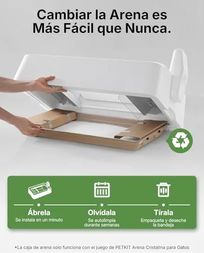 PETKIT ▫️ PUROBOT Crystal Duo Caixa de Areia Autolimpante para Gatos, Câmara com IA, Caixa de Areia Autolimpante para Gatos, Limpeza Bidirecional, Bandeja Substituível, Monitorização da Saúde, Eliminação de Odores 3