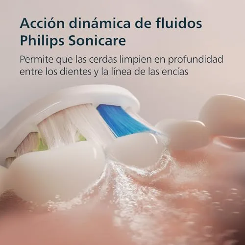 PHILIPS ▫️ Sonicare Série 3100 - Escova de dentes sónica, sensor de pressão, 3 níveis de intensidade, EasyStart, SmarTimer, autonomia de 14 dias, estojo, branco, embalagem dupla, HX4072/41, [Novo] 2
