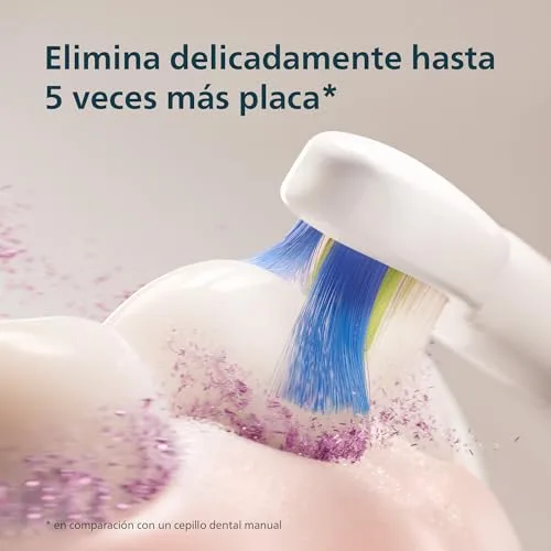 PHILIPS ▫️ Sonicare Série 3100 - Escova de dentes sónica, sensor de pressão, 3 níveis de intensidade, EasyStart, SmarTimer, autonomia de 14 dias, estojo, branco, embalagem dupla, HX4072/41, [Novo] 3