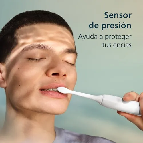 PHILIPS ▫️ Sonicare Série 3100 - Escova de dentes sónica, sensor de pressão, 3 níveis de intensidade, EasyStart, SmarTimer, autonomia de 14 dias, estojo, branco, embalagem dupla, HX4072/41, [Novo] 4