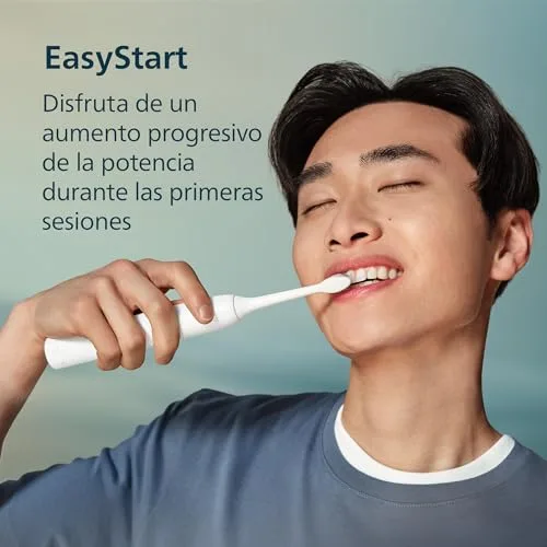 PHILIPS ▫️ Sonicare Série 3100 - Escova de dentes sónica, sensor de pressão, 3 níveis de intensidade, EasyStart, SmarTimer, autonomia de 14 dias, estojo, branco, embalagem dupla, HX4072/41, [Novo] 6