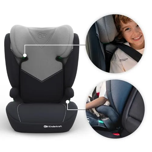 Kinderkraft ▫️ I-SPARK 2 PRO Cadeira auto i-Size 100-150 cm, cinzenta 6