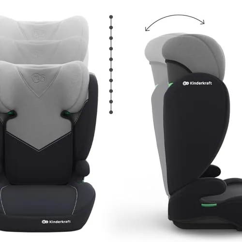 Kinderkraft ▫️ I-SPARK 2 PRO Cadeira auto i-Size 100-150 cm, cinzenta 7