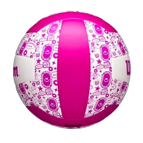 Wilson ▫️ Bola de voleibol Stamp, em couro sintético, arrojada e brilhante, desempenho fiável, tecnologia de retenção de ar 4