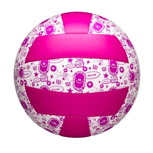 Wilson ▫️ Bola de voleibol Stamp, em couro sintético, arrojada e brilhante, desempenho fiável, tecnologia de retenção de ar 6