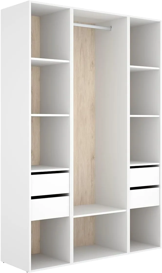 DEKIT GRUPO RIMOBEL ▫️ Conjunto de roupeiro – VESTIÁRIO com parte traseira reversível