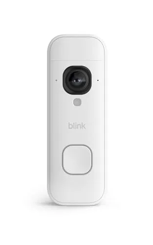 Blink ▫️ Videotimbre 2K+ a pilhas (última geração) | Imagem de corpo inteiro | Áudio melhorado | IP65 | Pilhas de longa duração | Instalação simples | Módulo de sincronização não incluído (branco) 3