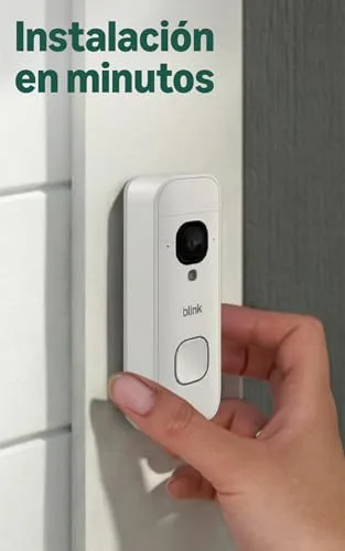 Blink ▫️ Videotimbre 2K+ a pilhas (última geração) | Imagem de corpo inteiro | Áudio melhorado | IP65 | Pilhas de longa duração | Instalação simples | Módulo de sincronização não incluído (branco) 7