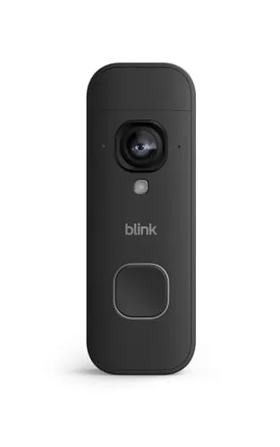 Blink ▫️ Videotimbre 2K+ com pilhas (última geração) | Imagem de corpo inteiro | Áudio melhorado | IP65 | Pilhas de longa duração | Instalação simples | Módulo de sincronização não incluído (preto) 3