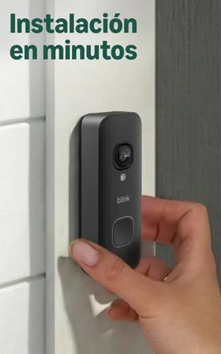 Blink ▫️ Videotimbre 2K+ com pilhas (última geração) | Imagem de corpo inteiro | Áudio melhorado | IP65 | Pilhas de longa duração | Instalação simples | Módulo de sincronização não incluído (preto) 7
