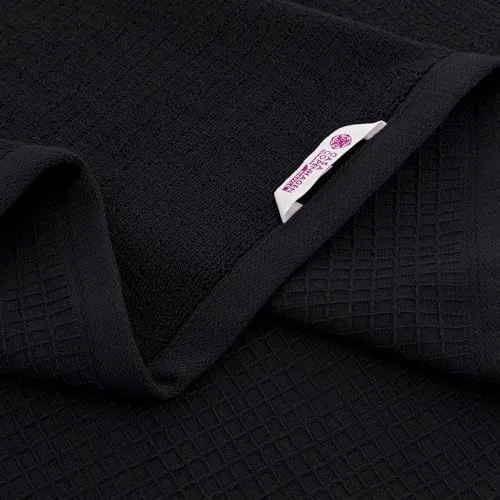 Casa Copenhagen ▫️ Conjunto de 6 toalhas de banho, 600 g/m², Preto 3