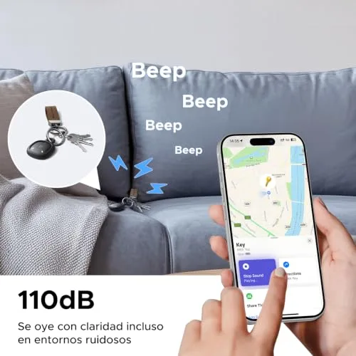 UGREEN ▫️ FineTrack Mini DUO 2 Finder para iOS (Find My) e Android (Find Hub) – 4 unidades 5