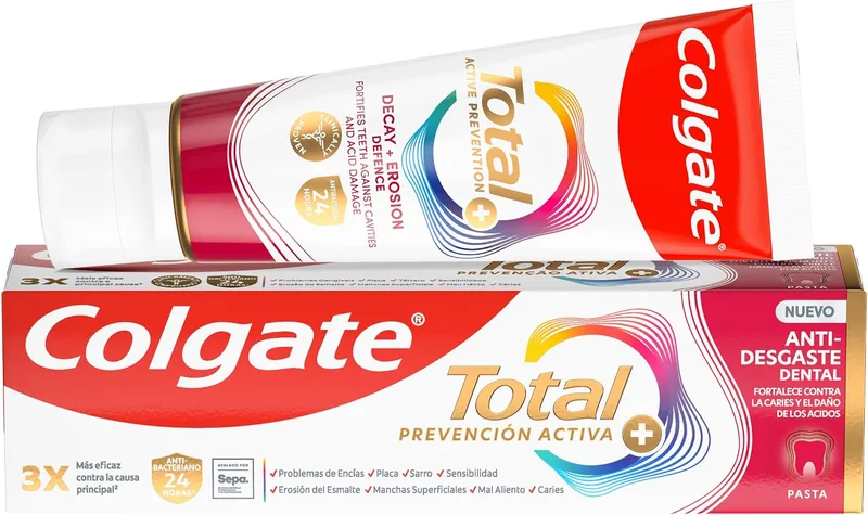 Colgate ▫️ Total Prevenção Ativa Anti-Desgaste Dentário 75 ml