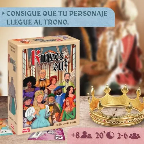 MAGICBOX ▫️ Knives Out - Jogo de mesa de estratégia - Grupos grandes - De 3 a 10 jogadores - A partir dos 10 anos. 3