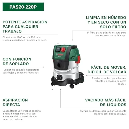 Bosch ▫️ Aspiradores universais PAS20-220P 2