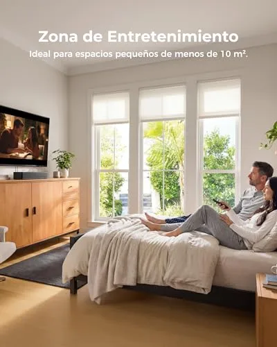 ULTIMEA ▫️ Barra de Som 2.1 canais para TV, subwoofer integrado, 132 W, controlo por aplicação, barras de som Bluetooth 5.4 VoiceMX, graves ajustáveis, barra de som «tudo-em-um» para PC, entrada ótica/AUX, Poseidon M20 Pro 6
