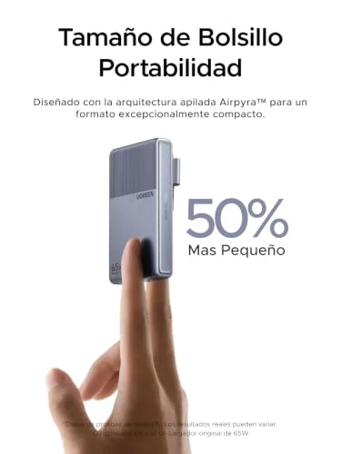 UGREEN ▫️ Nexode Air 65 W Carregador USB-C de Carregamento Rápido Ultra Fino Adaptador 3