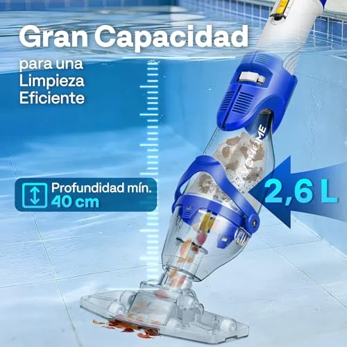 VIVOHOME ▫️ Limpador portátil para piscina com varas telescópicas de 250 cm 5