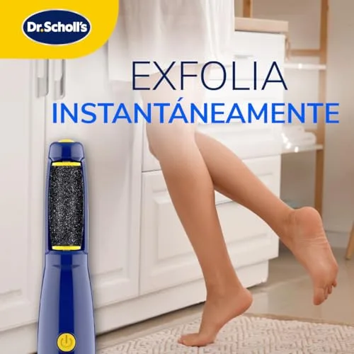 Dr. Scholl's ▫️ Lima elétrica para pedicure : esfolia e elimina calosidades e calos instantaneamente. Suaviza os pés em segundos. Lixa suavemente. Ideal para viagens. Inclui pilhas AAA 2