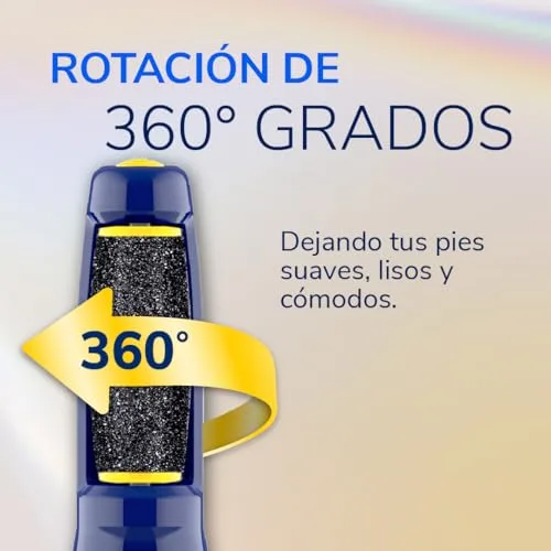 Dr. Scholl's ▫️ Lima elétrica para pedicure : esfolia e elimina calosidades e calos instantaneamente. Suaviza os pés em segundos. Lixa suavemente. Ideal para viagens. Inclui pilhas AAA 3