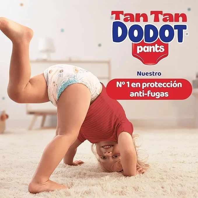 DODOT ▫️ Fraldas Bebé Pants, Tamanho 8, +17 kg, 42 fraldas, fraldas-calcinha com ajuste de 360° anti-fugas 2