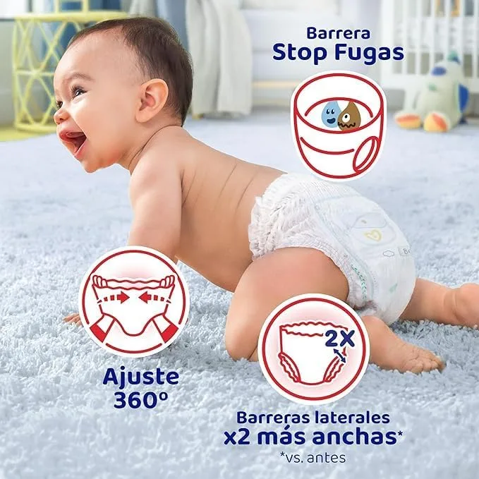 DODOT ▫️ Fraldas Bebé Pants, Tamanho 8, +17 kg, 42 fraldas, fraldas-calcinha com ajuste de 360° anti-fugas 3