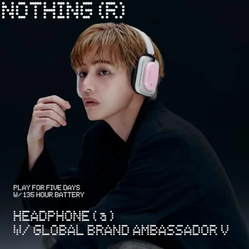 Nothing ▫️ Headphone (a) Auscultadores sem fios com arnês e cancelamento ativo de ruído, até 135 h de autonomia, Hi-Res, áudio espacial, controlos táteis – Branco 2