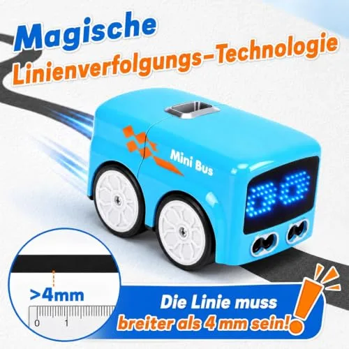 Umikk ▫️ Autocarro RC Magic Mini com sequência de gestos, modo de fuga e função de linha 4