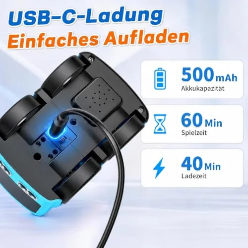 Umikk ▫️ Autocarro RC Magic Mini com sequência de gestos, modo de fuga e função de linha 5