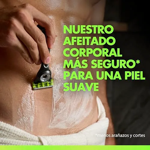 Gillette ▫️ Labs Body + Intimate Lâminas de barbear para o corpo masculino, embalagem de 16 2