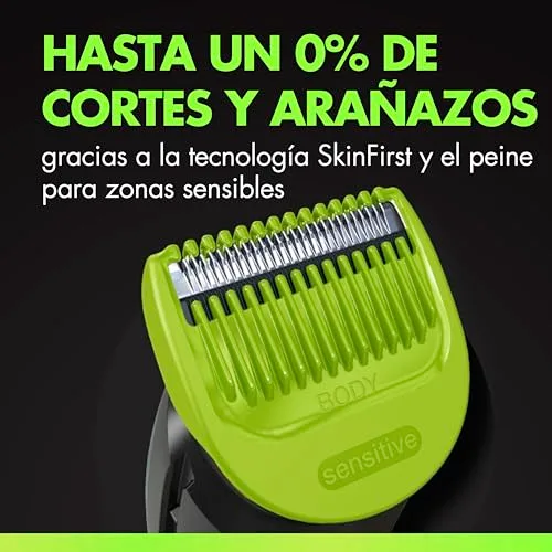 Gillette ▫️ Labs i5 Body + Intimate - Máquina de barbear corporal, 6 acessórios, preta 5