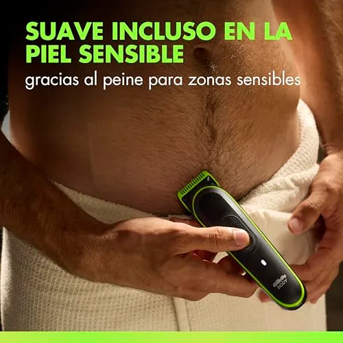 Gillette ▫️ Labs i3 Body + Intimate – Máquina de barbear corporal, 4 acessórios, preta 5