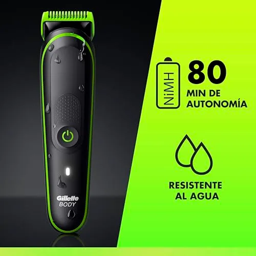 Gillette ▫️ Labs i3 Body + Intimate – Máquina de barbear corporal, 4 acessórios, preta 6