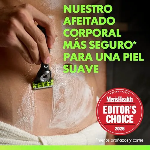 Gillette ▫️ Labs Body + Intimate – Máquina de barbear para o corpo masculino, 3 lâminas de substituição 2