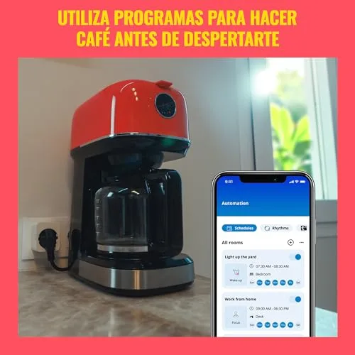 WiZ ▫️ Tomada Inteligente Wi-Fi, Tipo F, 230 V, 50 Hz, Fácil Instalação, Certificação Matter, Controlo Inteligente, Comandos de Voz, Compatível com Alexa, Google Home e Apple Home, Conjunto de 2 3