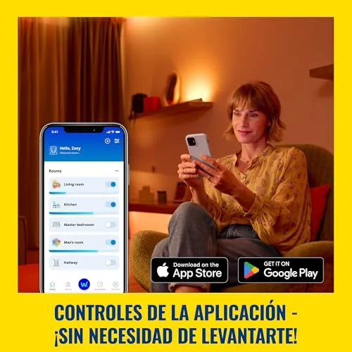 WiZ ▫️ Tomada Inteligente Wi-Fi, Tipo F, 230 V, 50 Hz, Fácil Instalação, Certificação Matter, Controlo Inteligente, Comandos de Voz, Compatível com Alexa, Google Home e Apple Home, Conjunto de 2 5