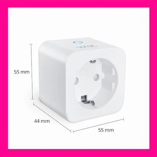 WiZ ▫️ Tomada Inteligente Wi-Fi, Tipo F, 230 V, 50 Hz, Fácil Instalação, Certificação Matter, Controlo Inteligente, Comandos de Voz, Compatível com Alexa, Google Home e Apple Home, Conjunto de 2 6