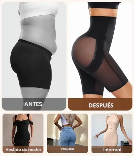 Yuson Girl ▫️ Cueca Modeladora para Mulher, Cintura Alta, Ultra-Levantadora de Glúteos, Emagrecente, Shapewear, Modeladora de Barriga Plana, Controlo Abdominal, Calções Sem Costuras, Invisível 5