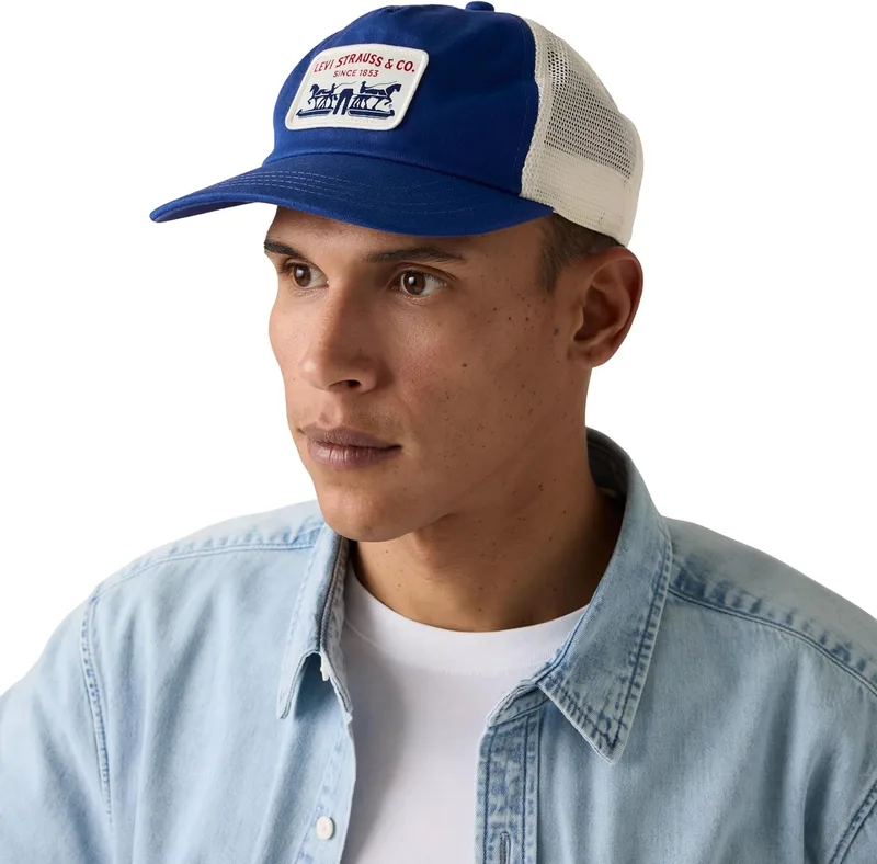 Levi's ▫️ Presidio Trucker - Boné de basebol para homem