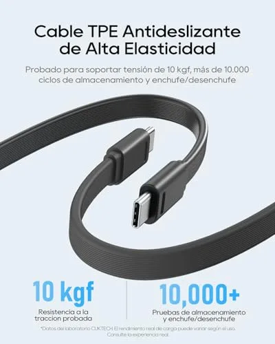 CUKTECH ▫️ Power Bank 20000mAh Bateria Externa Carregamento Rápido 40W Cabo USB-C Integrado PD3.0 Carregador Portátil com LED Compatível com iPhone 17/16/15, Samsung S24/S25, Xiaomi, iPad 7