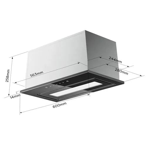CIARRA ▫️ CBCB6931B Exaustor de cozinha 59 dB 60 cm Com controlo por gestos 3