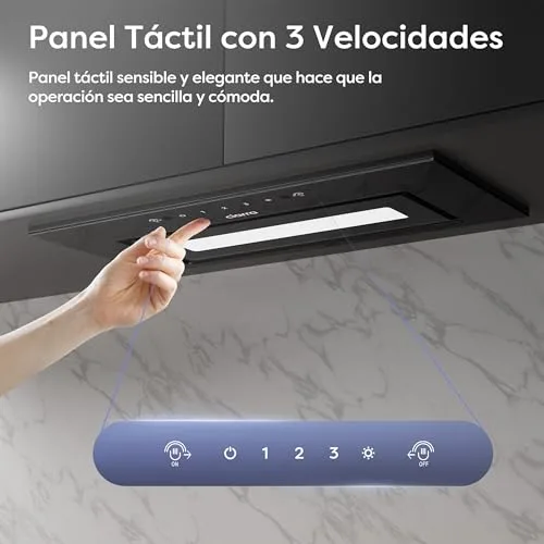 CIARRA ▫️ CBCB6931B Exaustor de cozinha 59 dB 60 cm Com controlo por gestos 5