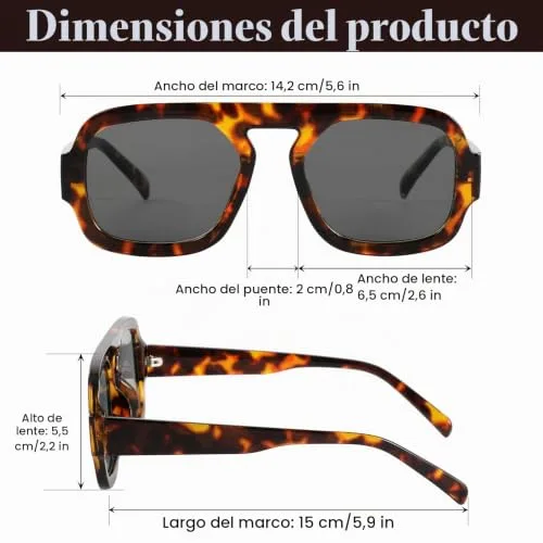 Beipegin ▫️ Óculos de sol para homem e mulher, estilo vintage quadrado com proteção UV400 para conduzir ao ar livre 2